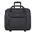 Solo New York Bryant Rolling Portfolio Bag with 17.3" Laptop Pocket, Black