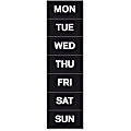 MasterVision Magnetic Weekday Calendar Characters - 1" x 2" - Black - 7 / Bag 1 thumbnail image