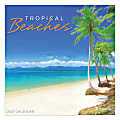 TF Publishing Mini Scenic Wall Calendar, 7" x 7", Tropical Beaches, January To December 2021