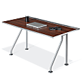 WorkPro® ModOffice™ Straight Desk, 30"H x 60"W x 30"D, Walnut