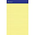 Ampad Perforated Ruled Pads - 50 Sheets - Stapled - 0.28" Ruled - 5" x 8" - Dark Blue Binding - Chipboard Backing, Sturdy Back, Tear Resistant, Perforated - 1 Dozen