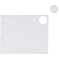 MasterVision® Magnetic Color Coding Dots, BVCFM1618, 3/4" Diameter, Round, White, Vinyl, 20 Per Pack 1 thumbnail image