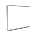 Ghent DecoAurora Magnetic Dry-Erase Whiteboard, Porcelain, 48” x 96”, White, Black Aluminum Frame