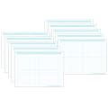 Ashley Productions Smart Poly PosterMat Pals Space Savers, 13" x 9-1/2", 1/2" Grid Blocks, Pack Of 10 Pieces