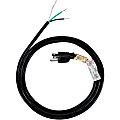 Certified Appliance Accessories 10-Amp Grounded Straight Plug Head Power Supply Cord - 125 V AC / 10 A, 250 V AC - 3 ft Cord - 3-Prong / Bare Wire 1 thumbnail image