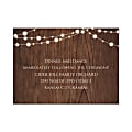 Custom Shaped Wedding & Event Reception Cards, 4-7/8" x 3-1/2", Rustic Evening, Box Of 25 Cards 1 thumbnail image