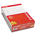 Universal® Color Perforated Notepads, 8 1/2" x 11", Legal Ruled, 100 Pages (50 Sheets), Gray, Pack Of 12 1 thumbnail image