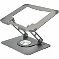 Uncaged Ergonomics Swivel Laptop Stand for Desk - Adjustable Laptop Riser Cooler with 360 Rotation - Up to 15.6" Screen Support - 19 lb Load Capacity - 10.2" Width x 10" Depth - Desk - Metal - Space Gray