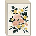 Punch Studio Thank You Cards, 3-1/2" x 5", Spring Garden Cream Bouquet, Box Of 12 Cards