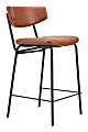 Zuo Charon Counter-Height Stools, Vintage Brown, Set Of 2 Stools 1 thumbnail image