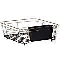 Better Houseware 2-Piece Stainless-Steel Dish Drainer, 5"H x 13"W x 14-1/2"D, Black 1 thumbnail image
