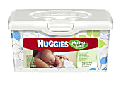 HUGGIES® Natural Care® Wipes, Fragrance Free, 64 Wipes Per Tub 1 thumbnail image