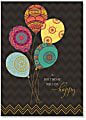 Viabella Birthday Greeting Card With Envelope, Birthday Balloons, 5" x 7"