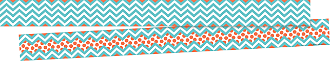 Barker Creek Double-Sided Straight-Edge Border Strips, 3" x 35", Chevron Turquoise, Pack Of 12 1 thumbnail image