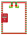 Geo Studios Holiday-Themed Letterhead Paper, Elf Stripes, 8-1/2" x 11", Pack Of 70 Sheets 1 thumbnail image