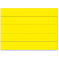 MasterVision 6" Magnetic Dry Erase Strips - 6" Length x 0.88" Width - Writable Surface, Precut, Dry Erase Surface - 25 / Bag - Yellow
