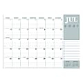 TF Publishing Medium Monthly Desk Pad Calendar, 12" x 17", Profess, July 2021 To June 2022