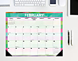 2025 Willow Creek Press Monthly Desk Pad Calendar, 22” x 17”, Watercolor Stripes, January 2025 To December 2025, 47958 1 thumbnail image