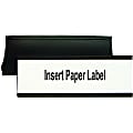 MasterVision Magnetic Data Card Holders, 6" x 2", Black, Pack Of 10 1 thumbnail image