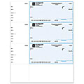 Custom Laser Multipurpose Wallet Checks For Quicken® / Quickbooks® / Microsoft®, 8 1/2" x 11", Box Of 250