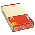 Universal Perforated Ruled Writing Pads - 1 Subject(s) - Tape Bound - Legal Ruled Margin - 8 1/2" x 14" Sheet Size x 14" Length - Canary Yellow Paper 1 thumbnail image