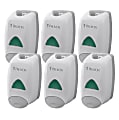 Provon FMX-12 Foam Soap Dispenser - Manual - 1.32 quart Capacity - Key Lock, Soft Push, Wall Mountable - Dove Gray - 6 / Carton 1 thumbnail image