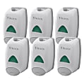 Provon FMX-12 Foam Soap Dispenser - Manual - 1.32 quart Capacity - Key Lock, Soft Push, Wall Mountable - Dove Gray - 6 / Carton