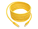 Tripp Lite 15ft Cat6 Gigabit Molded Patch Cable RJ45 MM 550MHz 24AWG Yellow - 128 MB/s - 15 ft - Yellow
