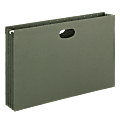 Smead® Hanging Pocket With Full-Height Gusset, 3 1/2" Expansion, Legal Size, Standard Green, Pack of 4 1 thumbnail image