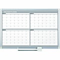 MasterVision 4-Month Magnetic Dry-Erase Planner, Monthly, 4 Month, Silver, White, Aluminum, 36"H x 48"W x 1 thumbnail image