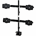 Amer Mounts Quad Monitor Clamp mount Supports Flat Panel Size up to 32" AMR4C32