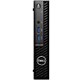 Dell OptiPlex 3000 Desktop Computer - Intel Core i5 i5-12500T Hexa-core (6 Core) 2 GHz - 16 GB RAM DDR4 SDRAM - 256 GB M.2 PCI Express NVMe 3.0 x4 SSD - Micro PC - Black - Windows 10 Pro 770 DDR4 SDRAM - IEEE 802.11ax - 65 W