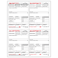 ComplyRight® W-2 Tax Forms, 4-Up (Box Format), Employee’s Copies B, C, 2 & 2 Combined, Laser, 8-1/2" x 11", Pack Of 50 Forms
