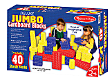 Melissa & Doug 40-Piece Deluxe Jumbo Cardboard Blocks 1 thumbnail image