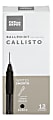 Office Depot® Brand Callisto Soft-Grip Retractable Ballpoint Pens, Medium Point, 1.0 mm, Clear Barrel, Black Ink, Pack Of 12