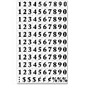 MasterVision™ Magnetic Numbers, 3/4" x 1/2", Black, Pack Of 120