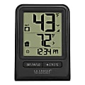 La Crosse Technology® Battery-Powered LCD Wireless 2-Piece Digital Weather Thermometer Station With Hygrometer, Black 1 thumbnail image