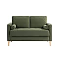 Lifestyle Solutions Lillian Loveseat, Olive/Natural 1 thumbnail image