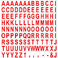 MasterVision™ Magnetic Letters, 3/4" x 1/2", Red, Pack Of 120 1 thumbnail image