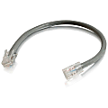 C2G 6in Cat5e Non-Booted Unshielded (UTP) Network Patch Cable - Gray - Category 5e for Network Device - RJ-45 Male - RJ-45 Male - 6in - Gray