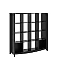 Bush Furniture Aero 16 Cube Bookcase/Room Divider, Classic Black, Standard Delivery