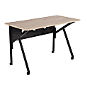 LumiSource K-Fold 48"W Writing Desk, Natural/Black