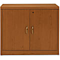 HON Valido Storage Cabinet - 36" x 20" x 29.5" - File Drawer(s) - 1 Shelve(s) - Ribbon Edge - Material: Particleboard - Finish: Laminate, Bourbon Cherry