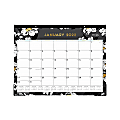 Blue Sky™ Monthly Desk Calendar, 17" x 22", Baccara Dark, January To December 2022, 110215
