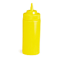 Tablecraft Wide Mouth Squeeze Bottle, 16 Oz, Yellow 1 thumbnail image