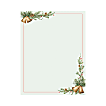 Geo Studios Holiday-Themed Letterhead Paper, Letter Size, Bells/Pine, Pack Of 70 Sheets 1 thumbnail image