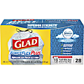 Glad Tall Kitchen Drawstring Trash Bags - ForceFlexPlus Advanced Protection - Fresh Clean with Febreze Freshness - 13 gal - 23.75" Width x 24.88" Length - Gray - 1Each - 28 Per Box - Kitchen 1 thumbnail image