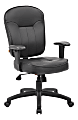 Boss Office Products Bonded Leather Mid-Back Task Chair, Black 1 thumbnail image