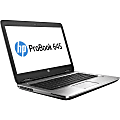 HP ProBook 645 G3 14" Notebook - 1366 x 768 - AMD A-Series A8-9600B Quad-core (4 Core) 2.40 GHz - 8 GB RAM - 500 GB HDD - Windows 10 Pro - AMD Radeon R5 - IEEE 802.11a/b/g/n Wireless LAN Standard