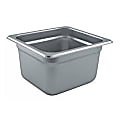 Winco 1/6 Size 4" Steam Table Pan, Silver 1 thumbnail image